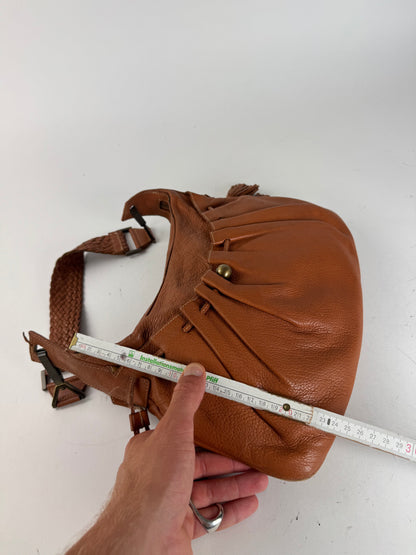 Sac vintage en cuir Givenchy orange marron