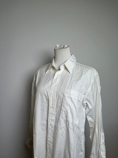 Vintage Dior Men's Cotton Blend Shirt White XL