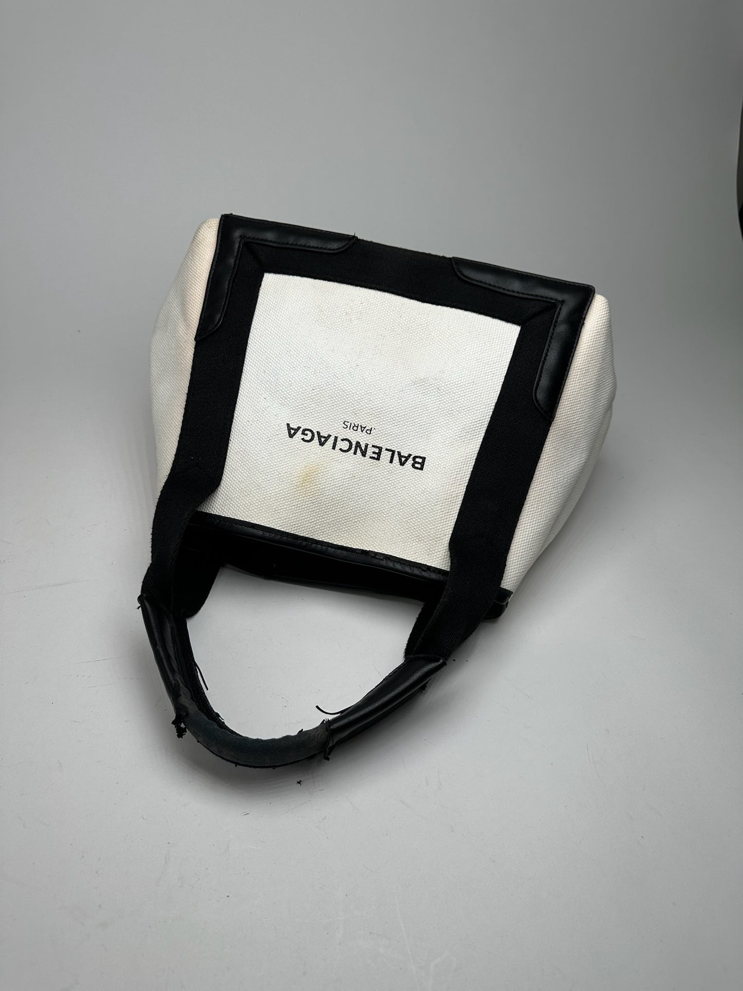 Vintage Balenciaga Logo bag White black