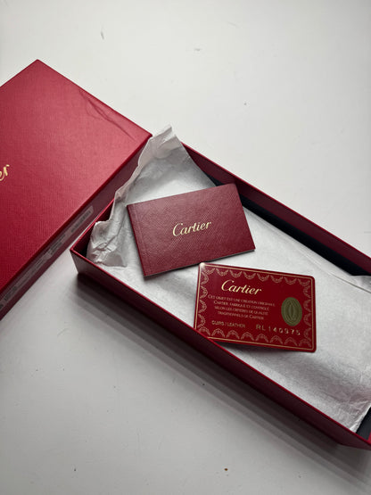 Vintage Cartier Patent Leather Wallet black