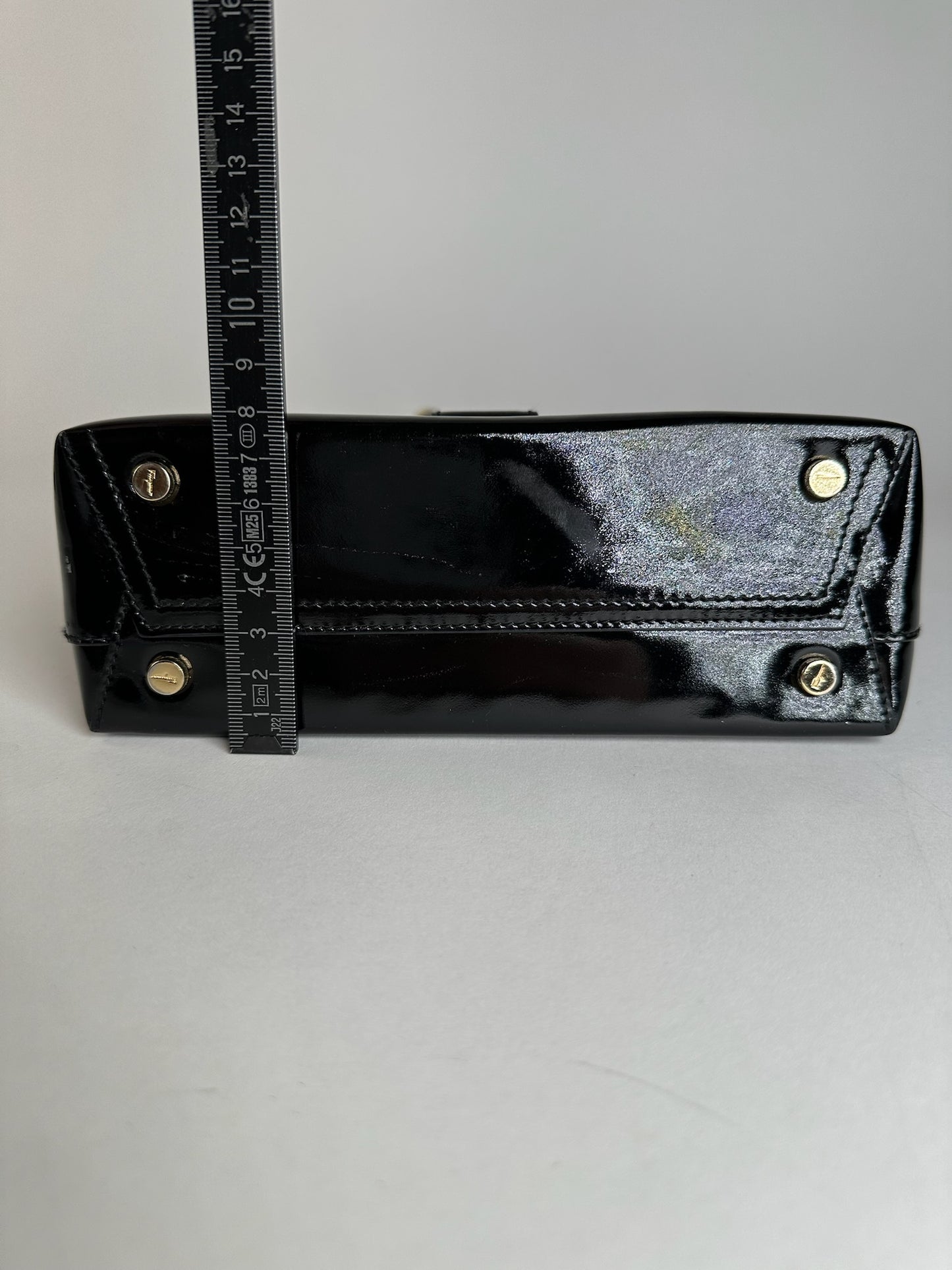 Vintage Salvatore Ferragamo Patent Leather Bag Black