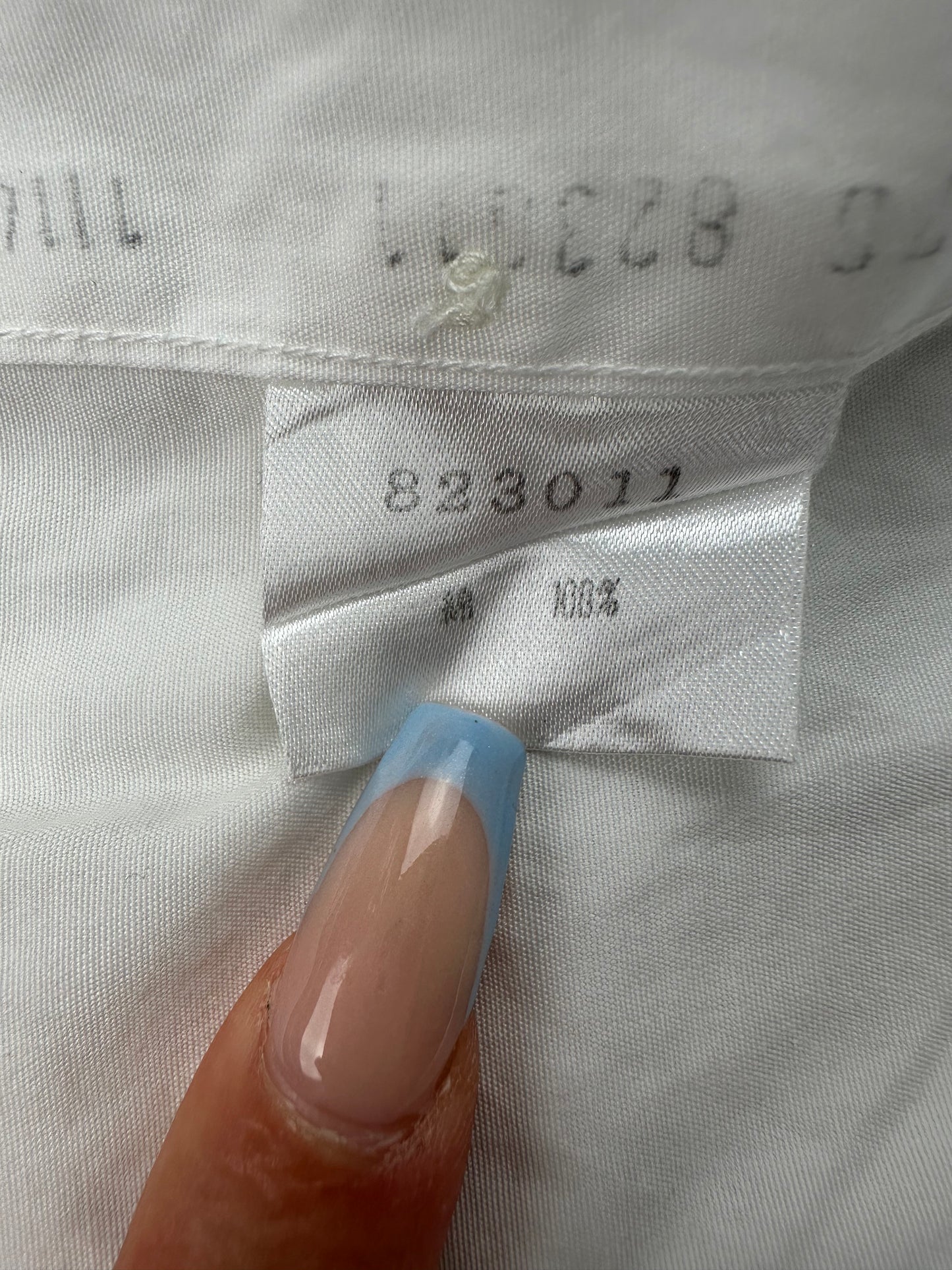 Vintage Dior Men's Cotton Blend Shirt White XL