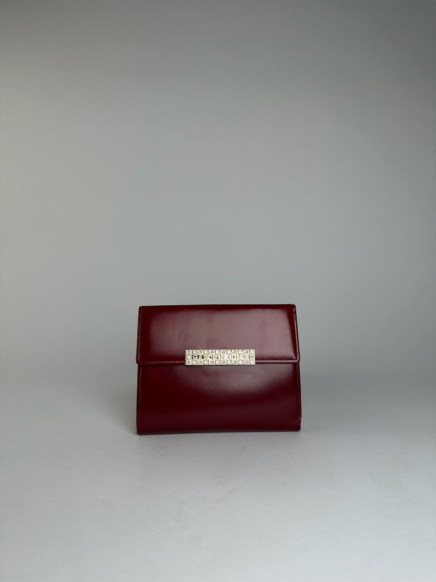 Vintage Givenchy Patent Leather Wallet Red