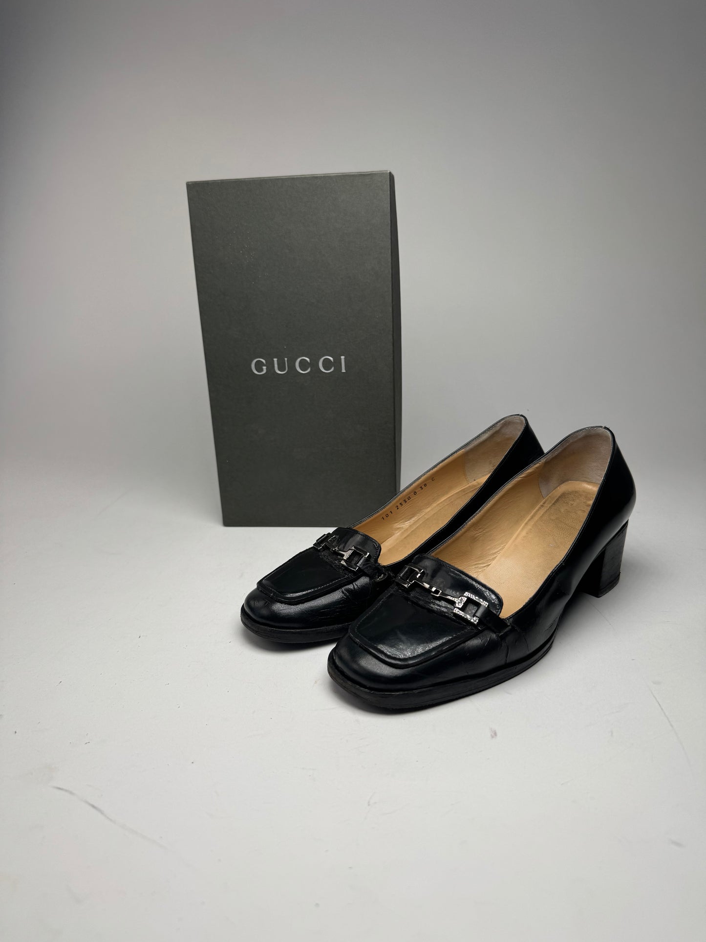 Vintage Gucci Leather pumps black 38C
