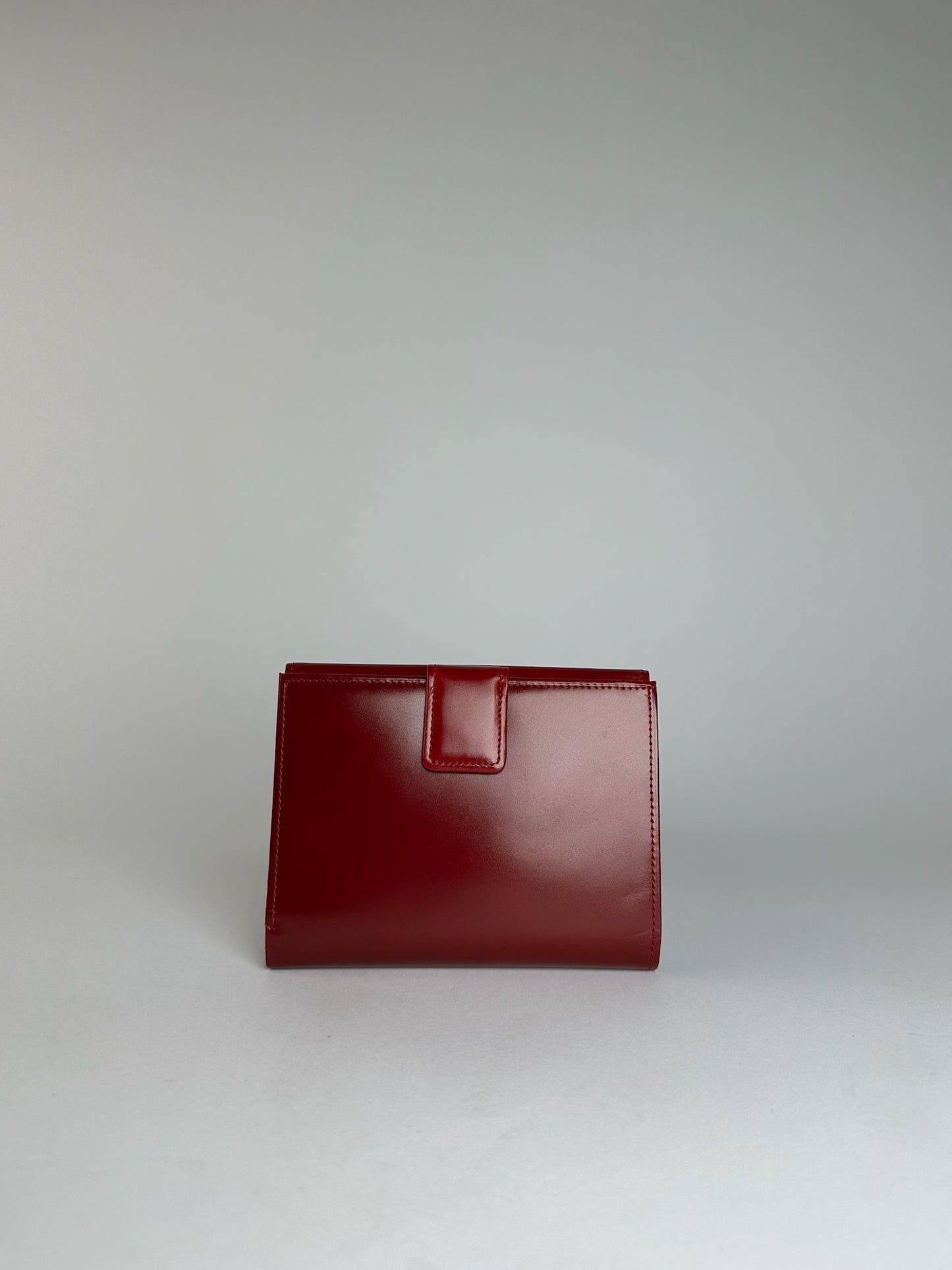 Vintage Givenchy Patent Leather Wallet Red
