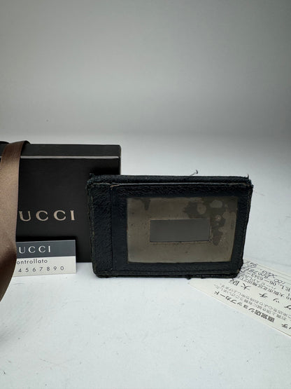Vintage Gucci monogram Card Holder Black