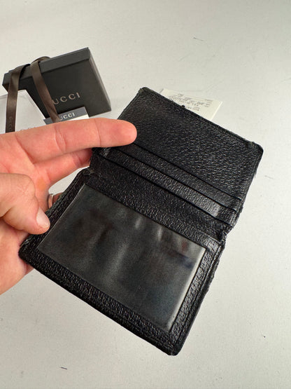 Vintage Gucci monogram Card Holder Black