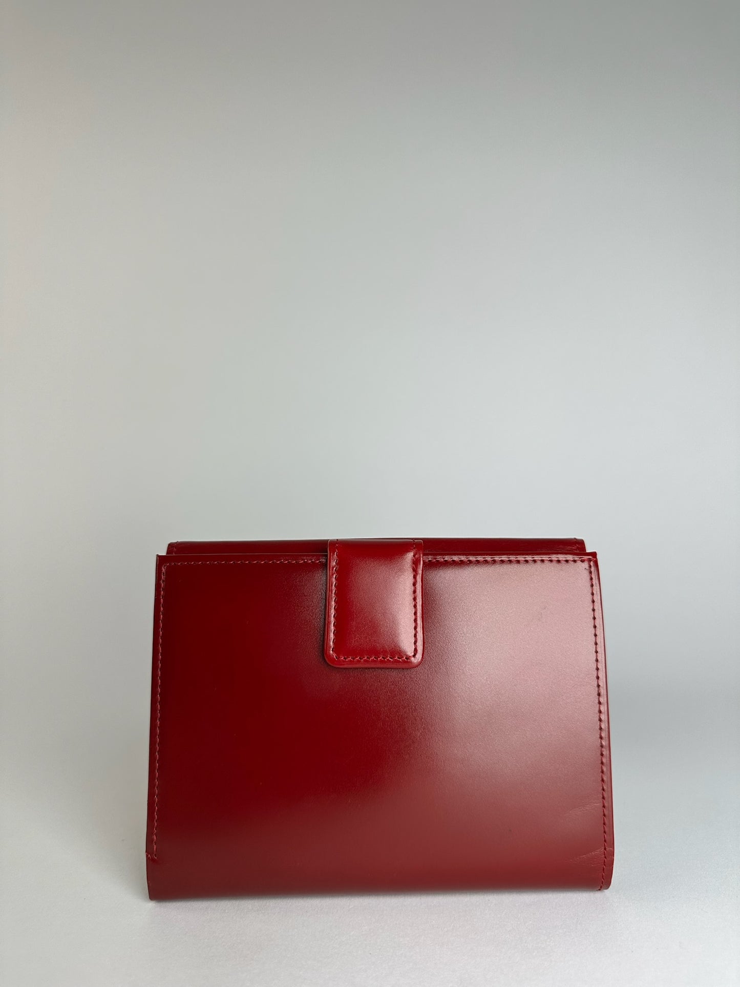 Vintage Givenchy Patent Leather Wallet Red