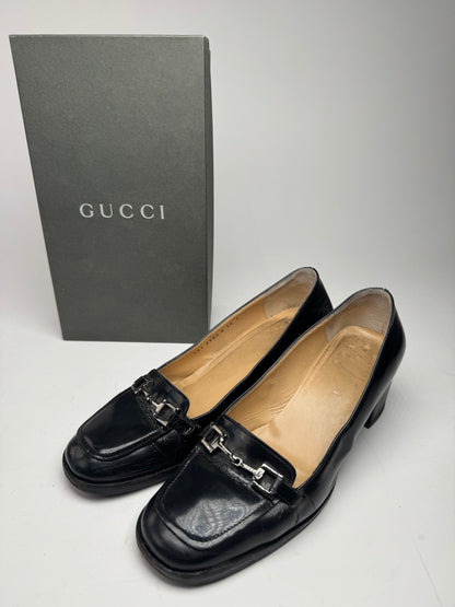 Vintage Gucci Leather pumps black 38C