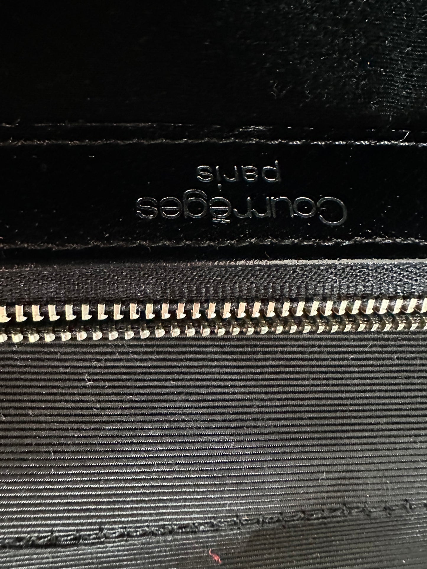 Vintage Courrèges Top Handle Bag Leather Black