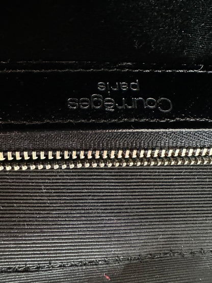 Vintage Courrèges Top Handle Bag Leather Black