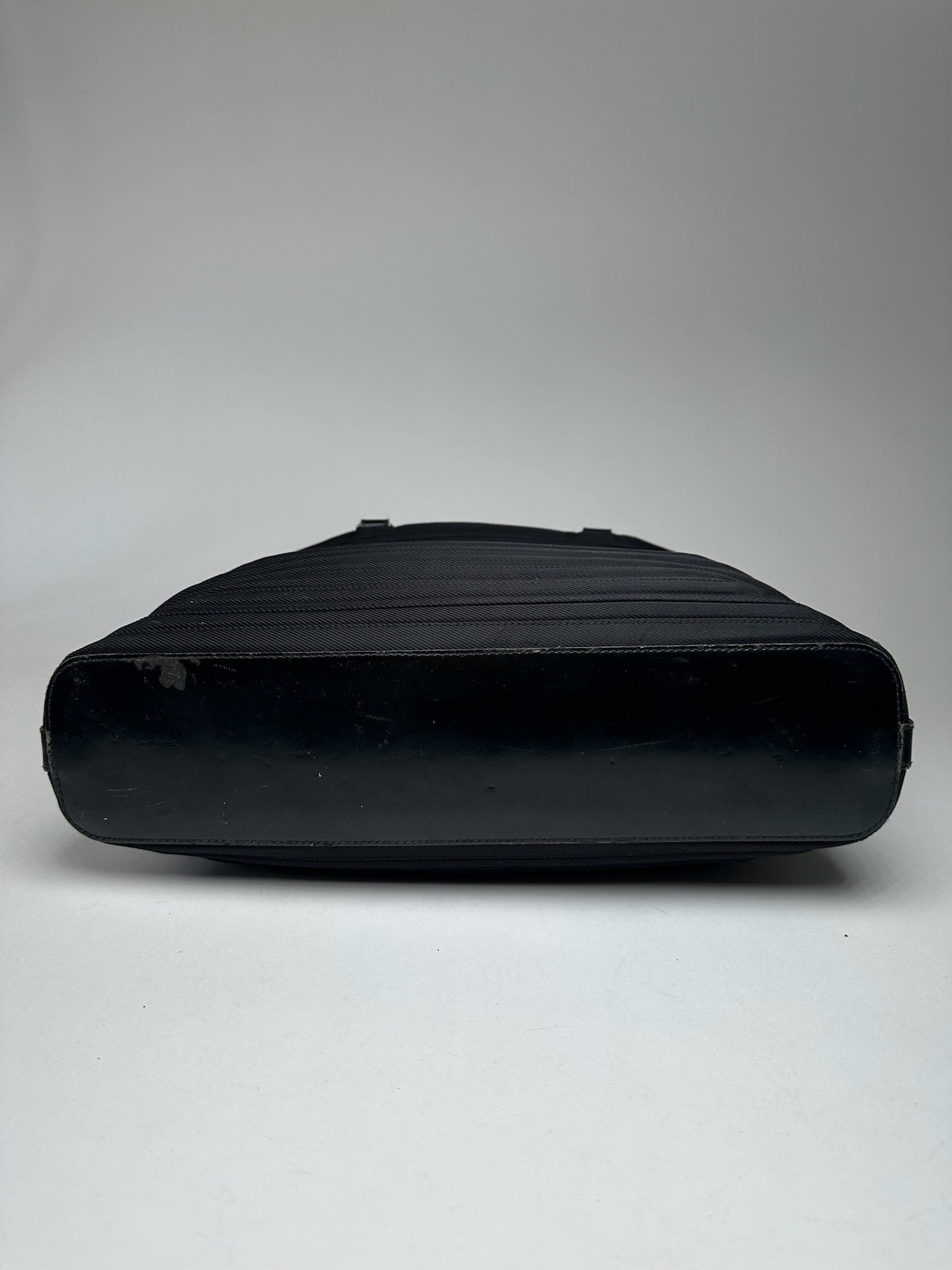 Vintage Gucci Bamboo Top Handle Canvas Bag black