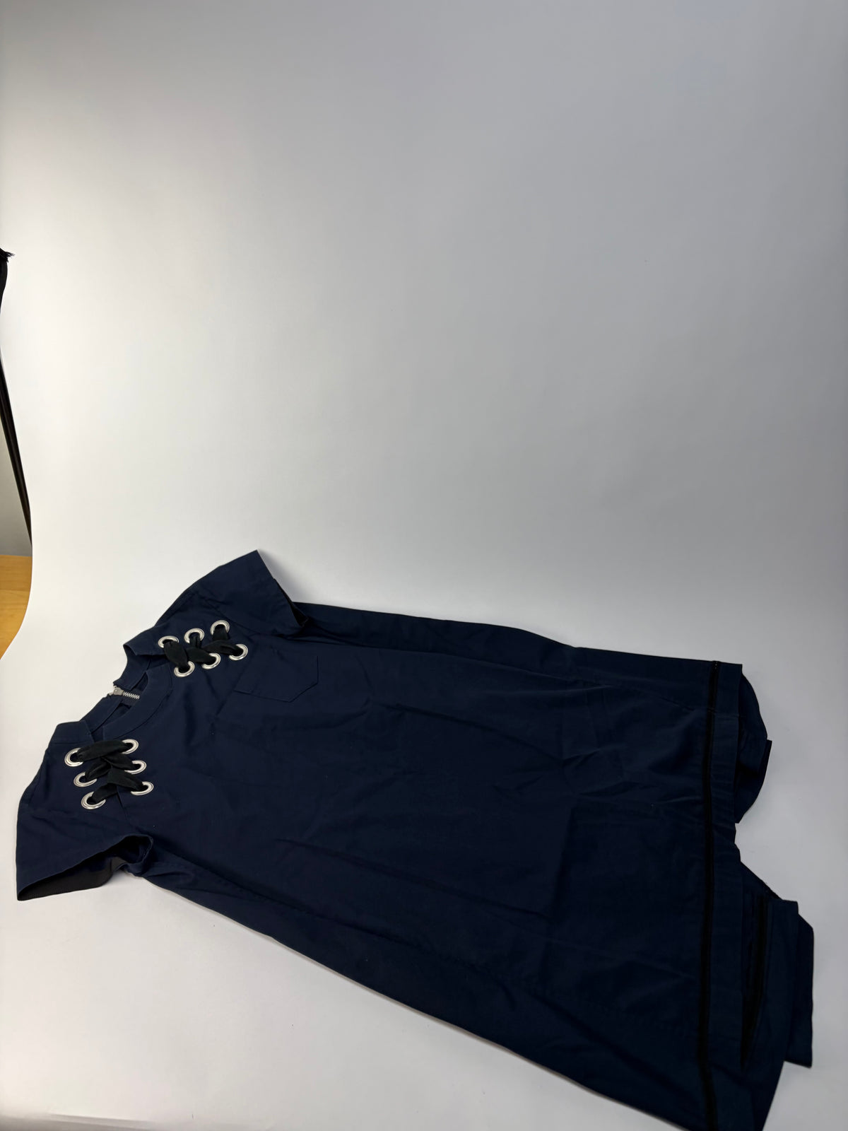 Vintage Sacai Mini Dress Navy Black L