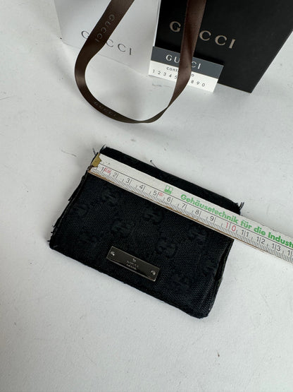 Vintage Gucci monogram Card Holder Black