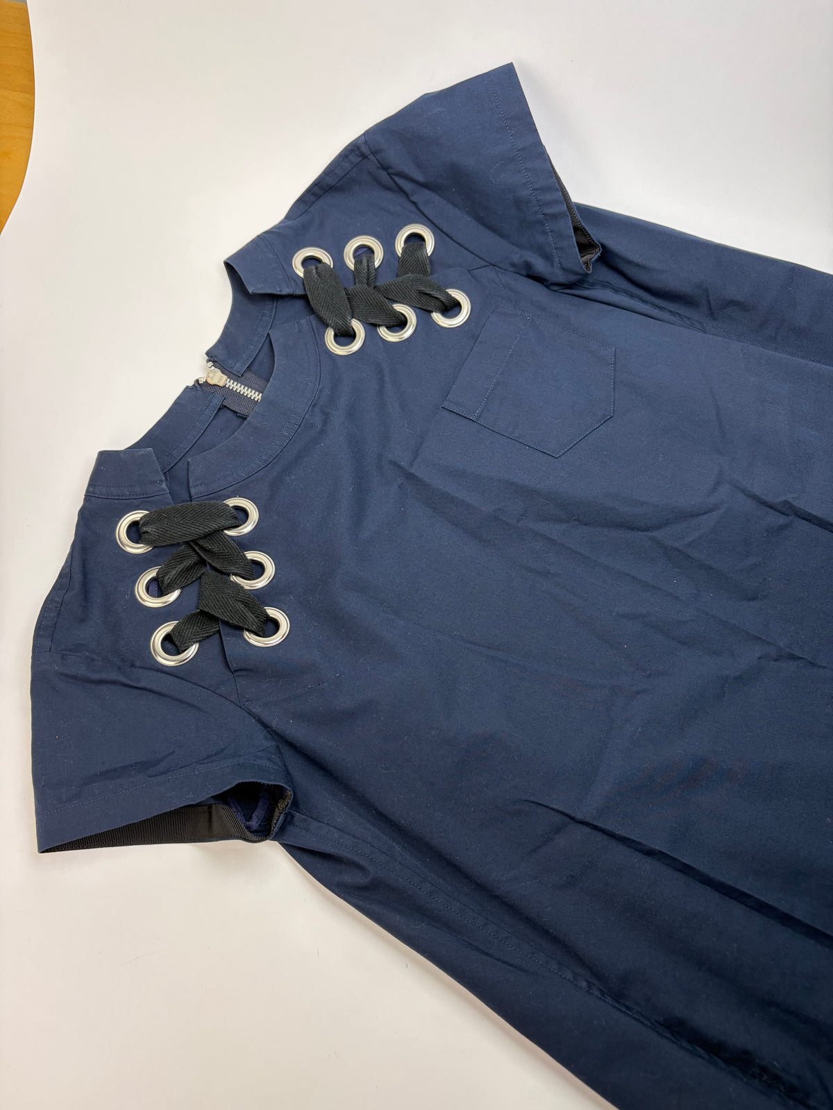 Vintage Sacai Mini Dress Navy Black L