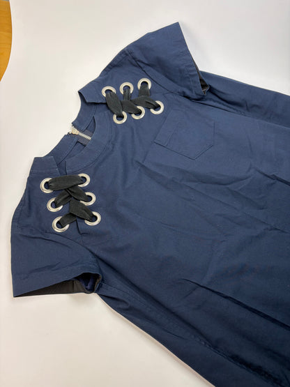 Vintage Sacai Mini Dress Navy Black L