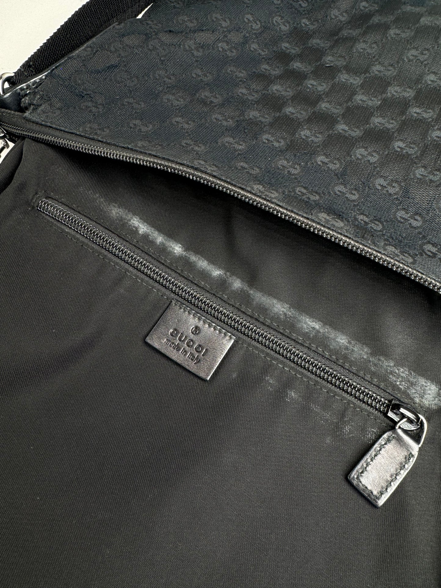 Vintage Gucci Monogram 2Way Bag black