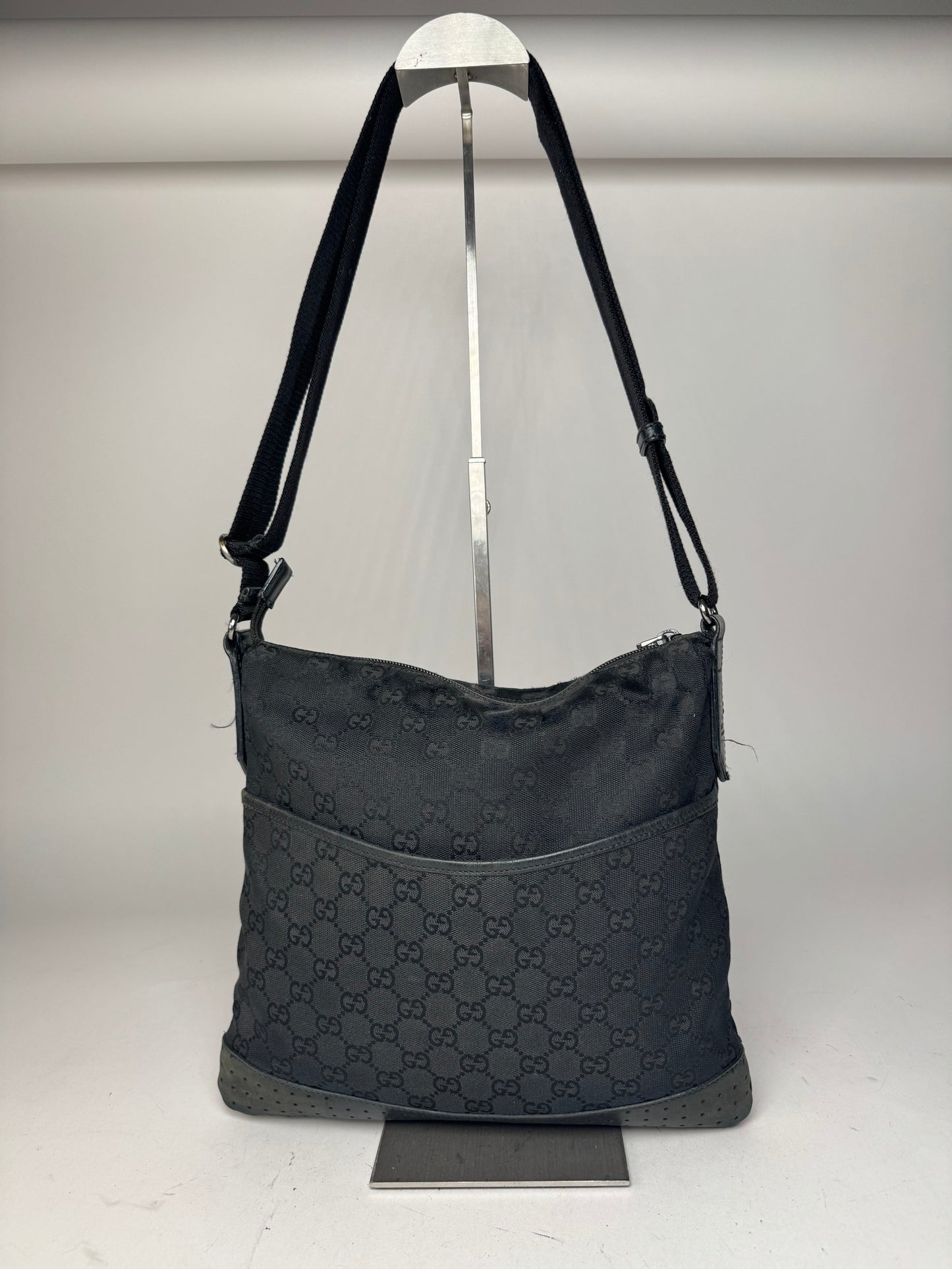 Vintage Gucci Monogram 2Way Bag black