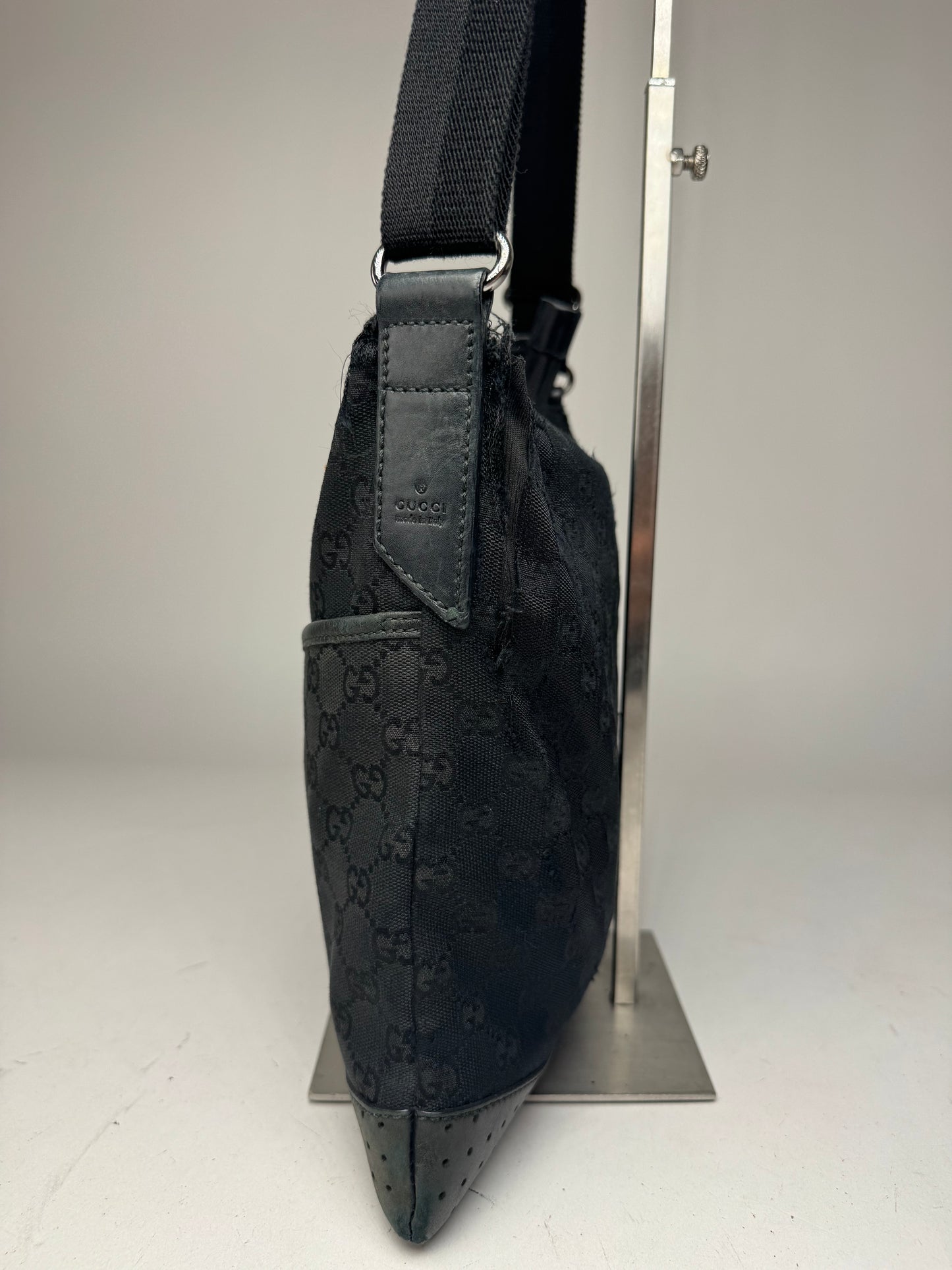 Vintage Gucci Monogram 2Way Bag black