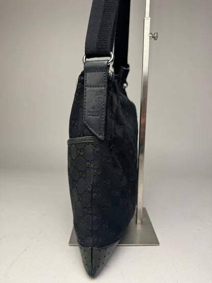 Vintage Gucci Monogram 2Way Bag black