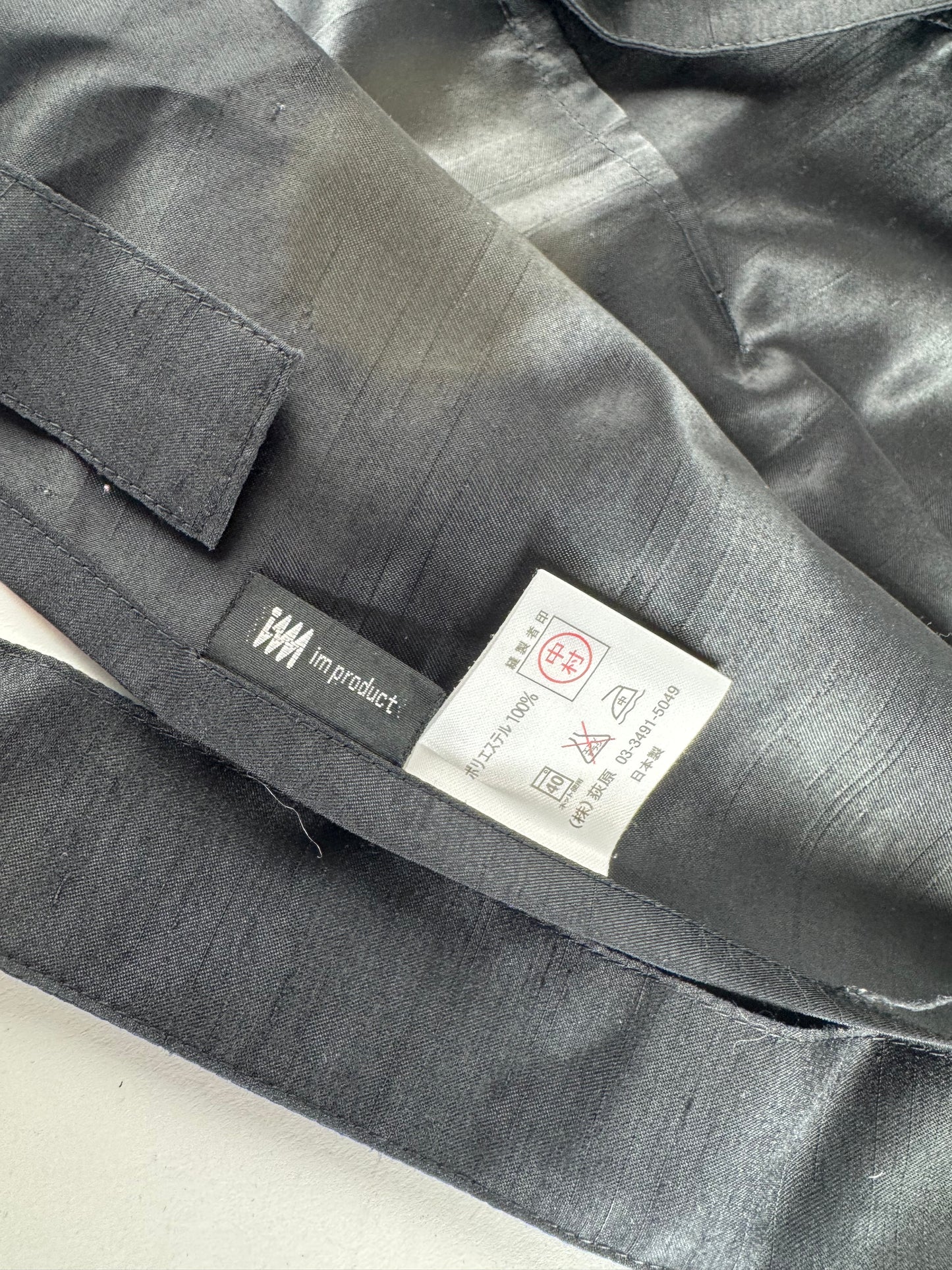 Vintage Issey Miyake Cotton Dress Grey Black