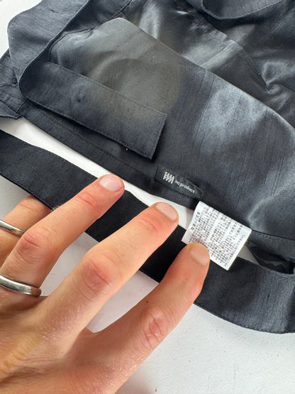 Vintage Issey Miyake Cotton Dress Grey Black