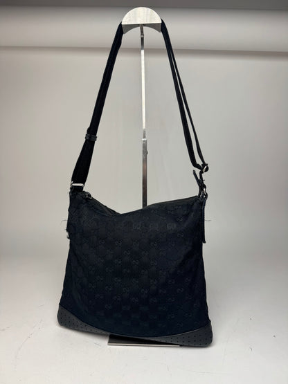 Vintage Gucci Monogram 2Way Bag black