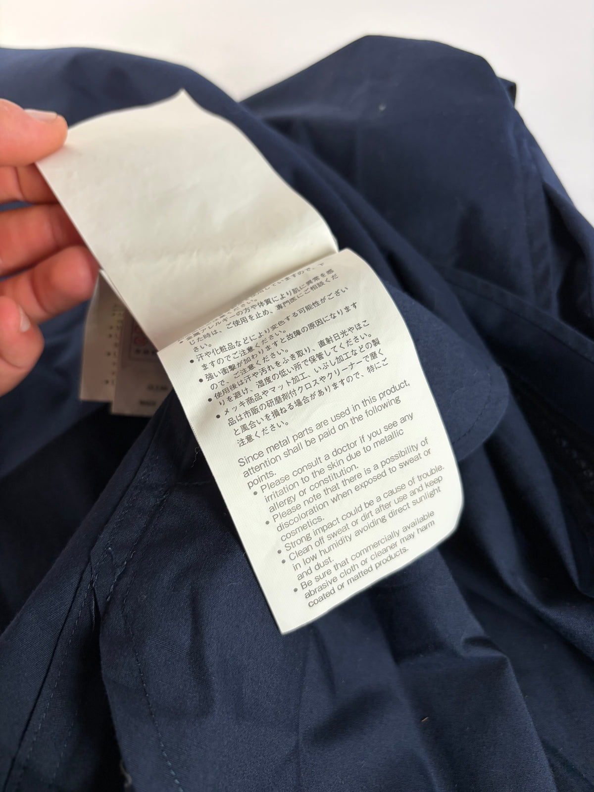 Vintage Sacai Mini Dress Navy Black L