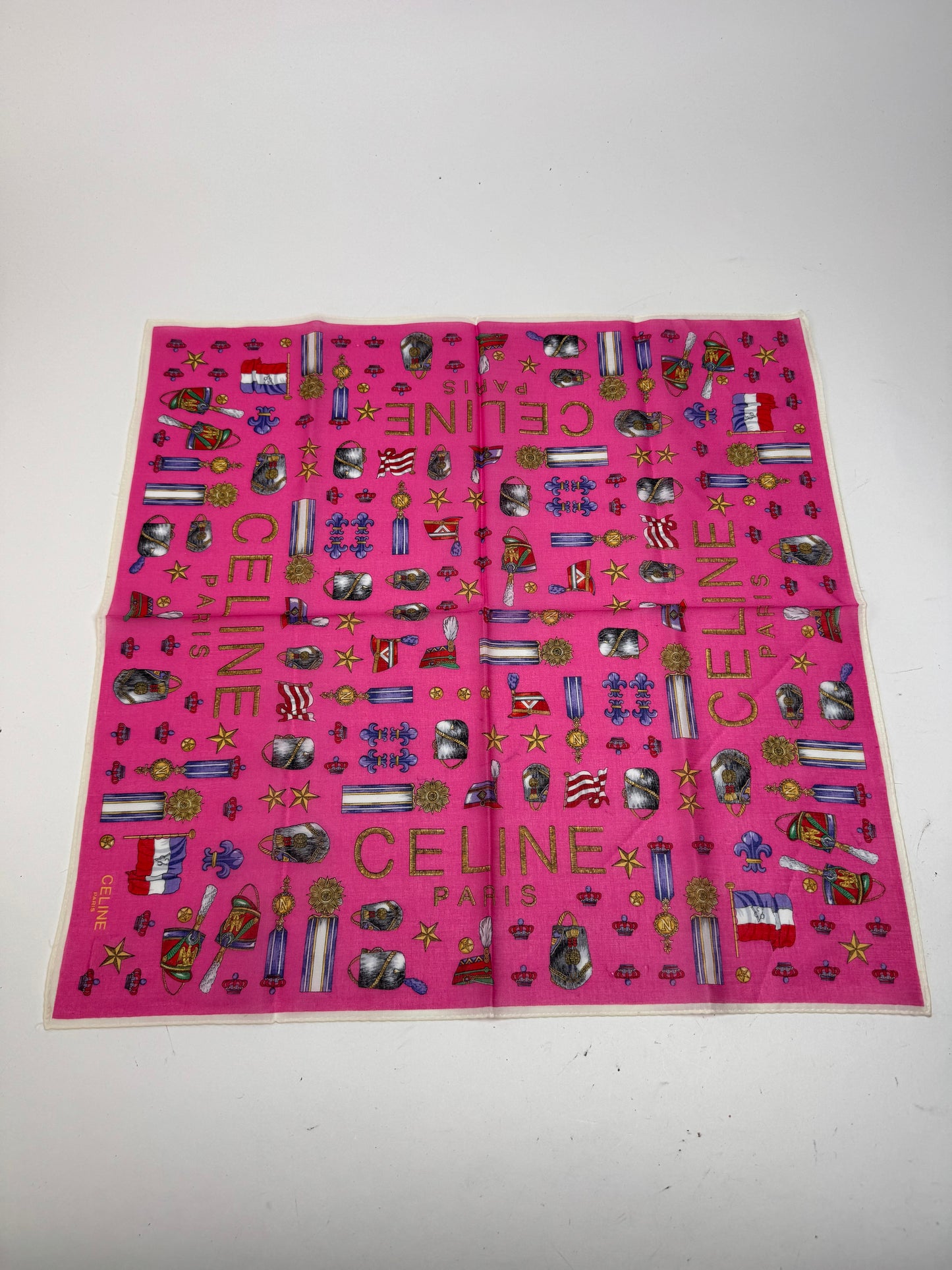 Vintage Celine Scarf pink