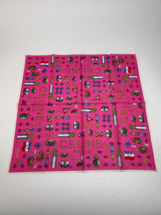 Écharpe Céline vintage rose