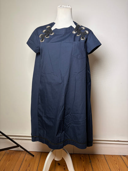 Vintage Sacai Mini Dress Navy Black L