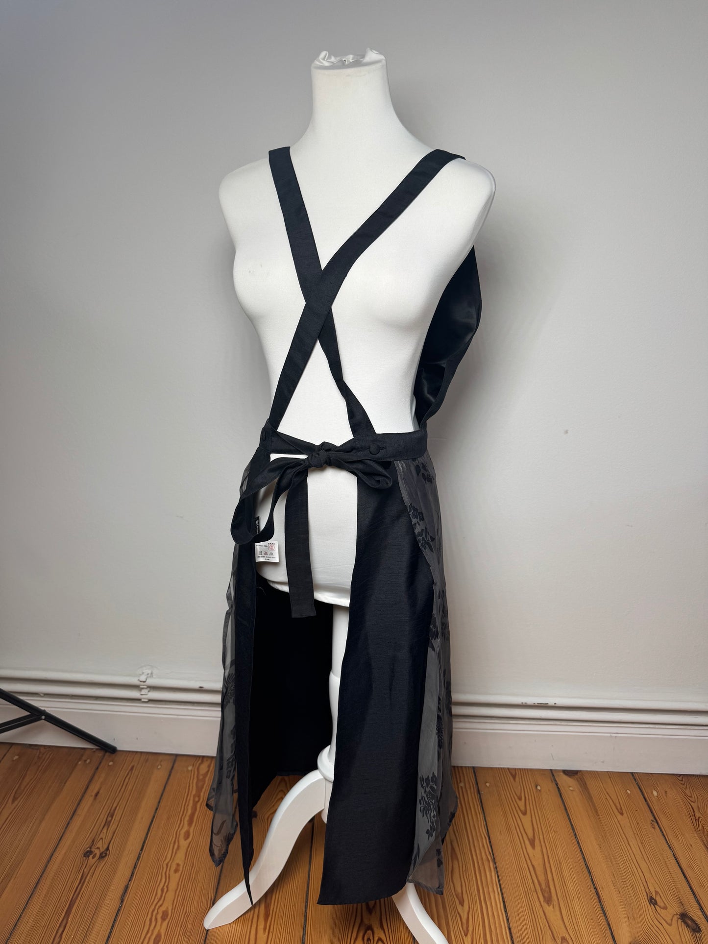 Vintage Issey Miyake Cotton Dress Grey Black