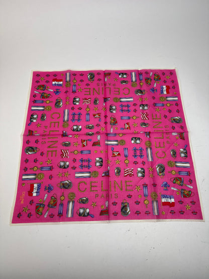 Vintage Celine Scarf pink