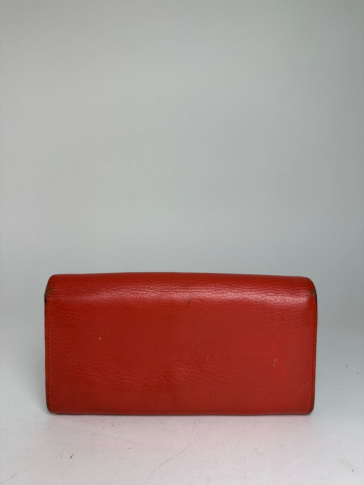 Vintage Vivienne Westwood Continental Wallet Leather Red
