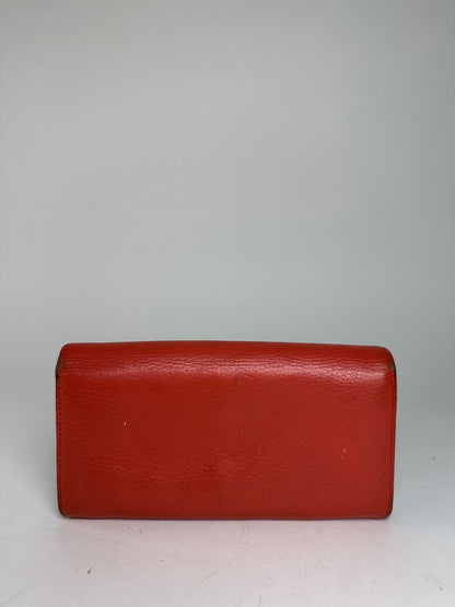 Vintage Vivienne Westwood Continental Wallet Leather Red
