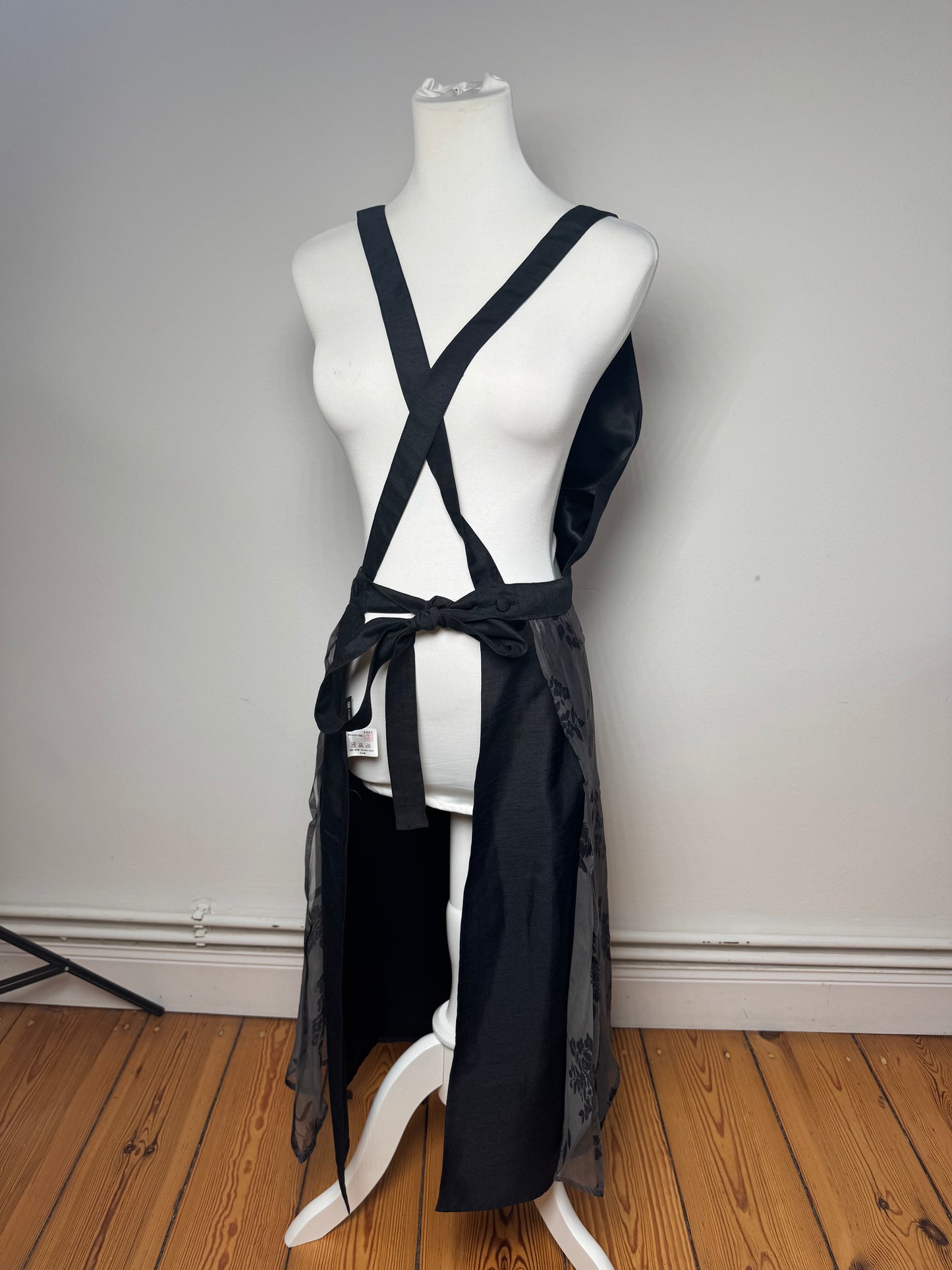 Vintage Issey Miyake Cotton Dress Grey Black