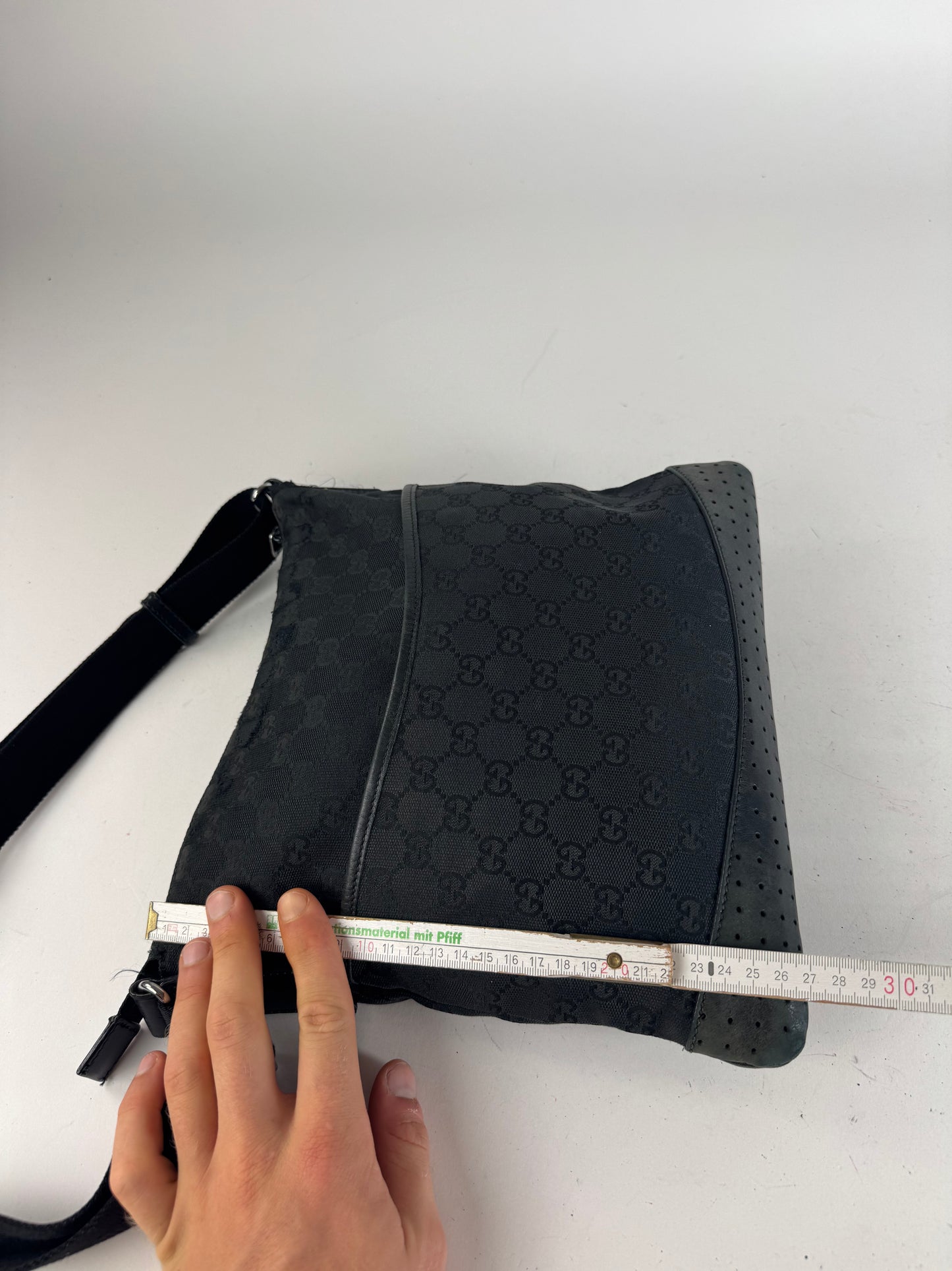 Vintage Gucci Monogram 2Way Bag black