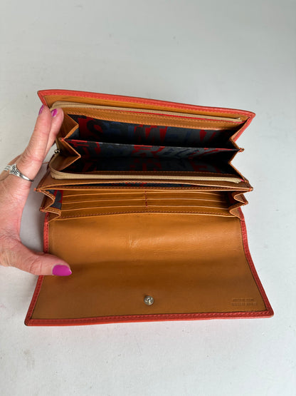Vintage Vivienne Westwood Continental Wallet Leather Red