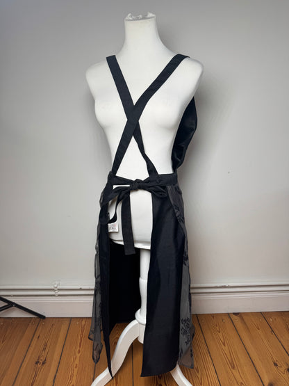 Vintage Issey Miyake Cotton Dress Grey Black