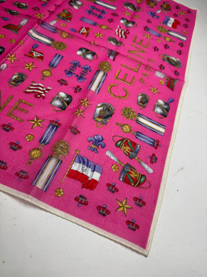 Vintage Celine Scarf pink