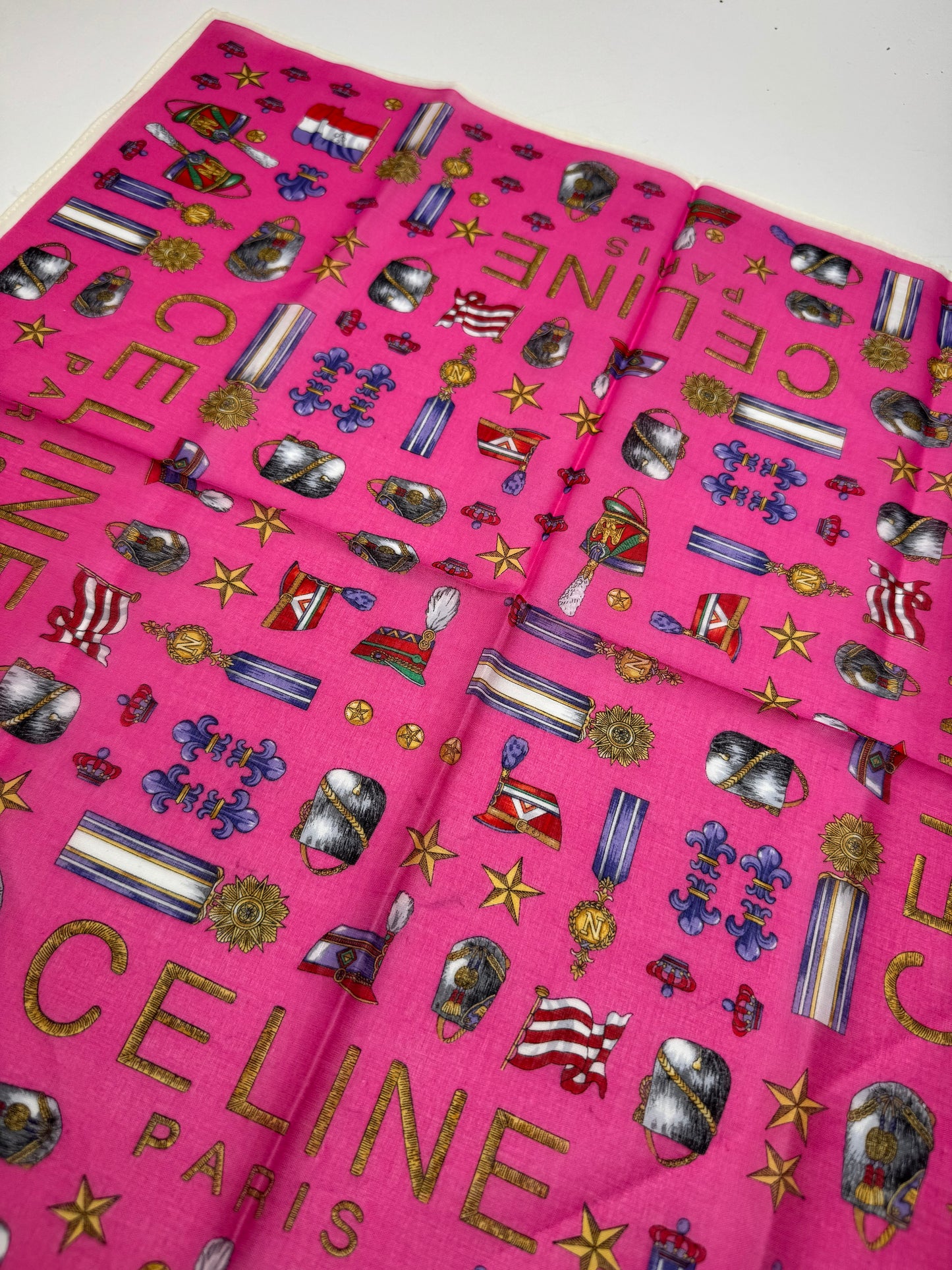 Vintage Celine Scarf pink