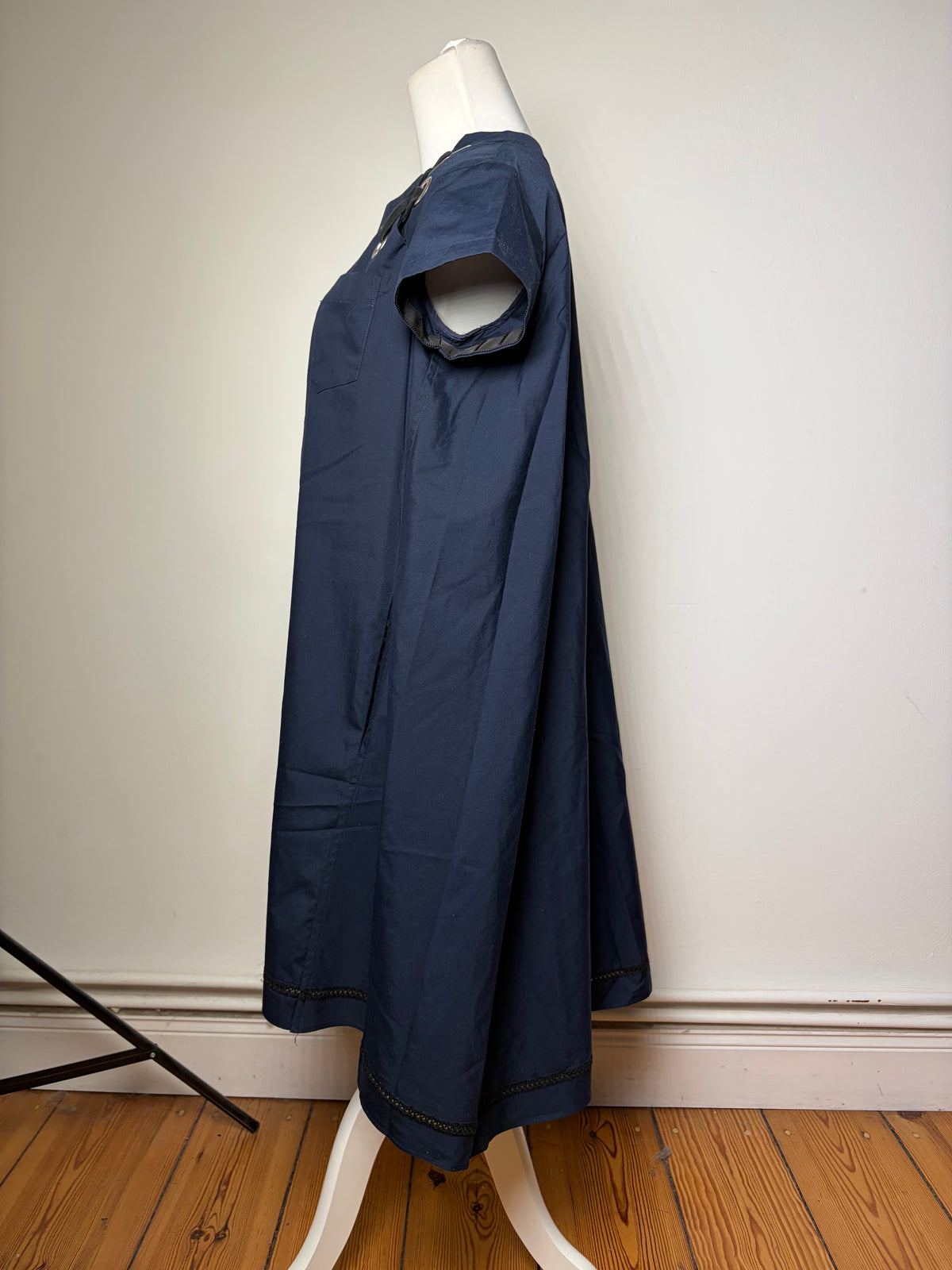 Vintage Sacai Mini Dress Navy Black L