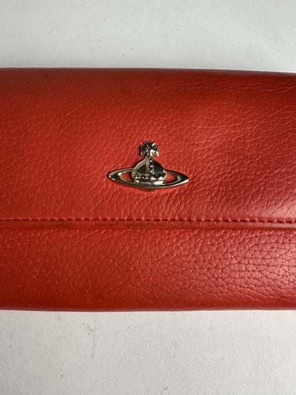 Vintage Vivienne Westwood Continental Wallet Leather Red