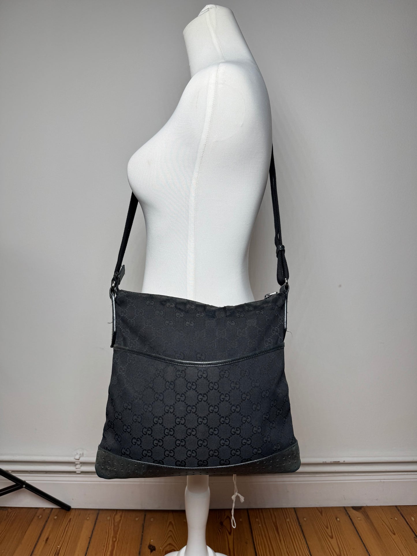 Vintage Gucci Monogram 2Way Bag black