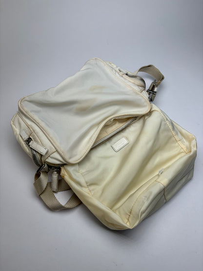 Vintage Prada Nylon Crossbody Bag Late 1990s Cream