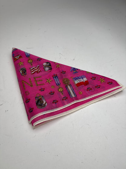 Vintage Celine Scarf pink