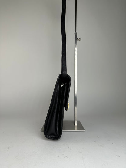 Vintage Givenchy Shoulder Bag Leather Black