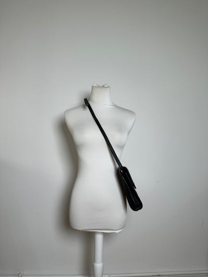 Vintage Givenchy Shoulder Bag Leather Black