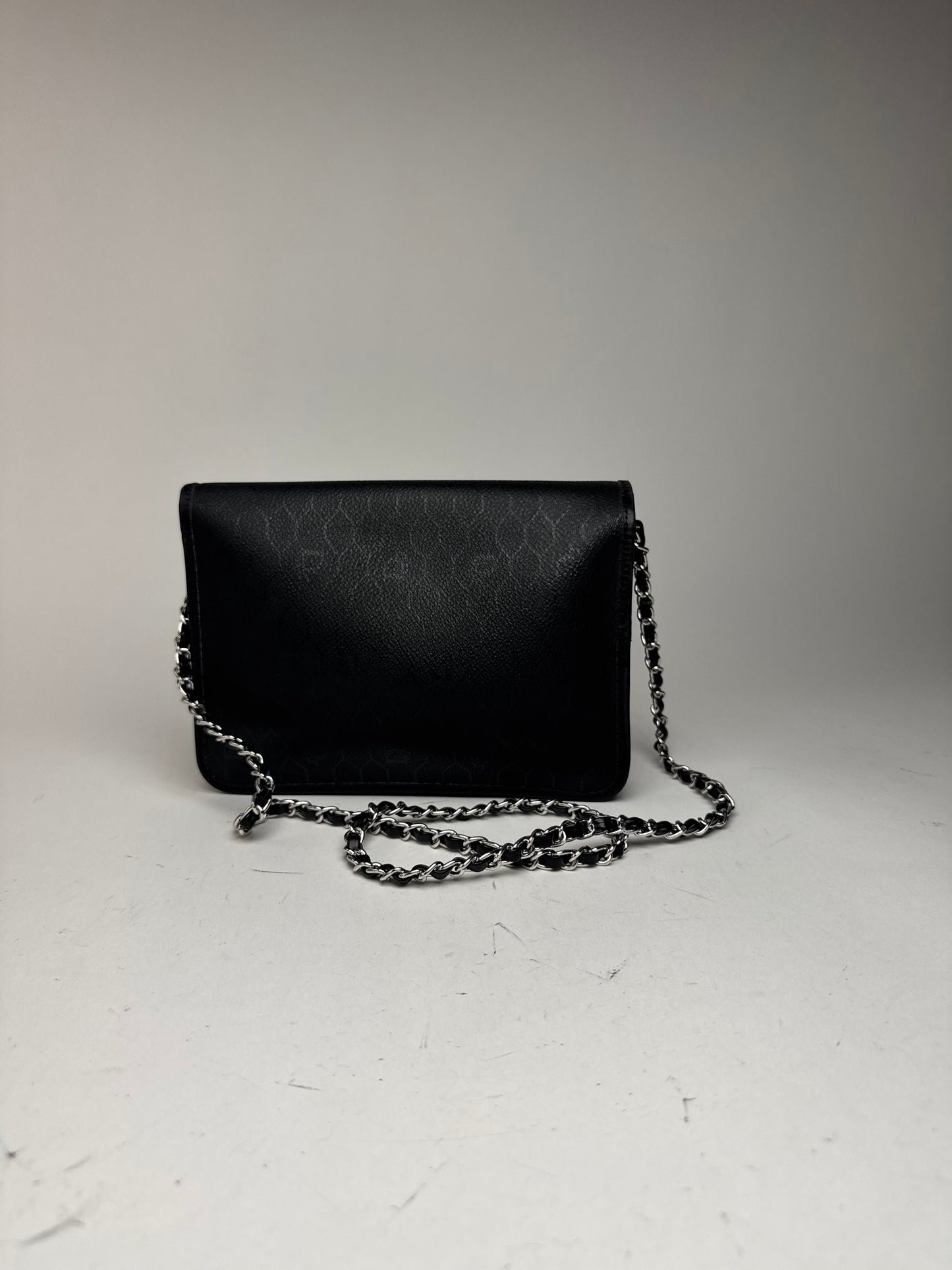 Sac vintage en cuir monogramme Dior noir