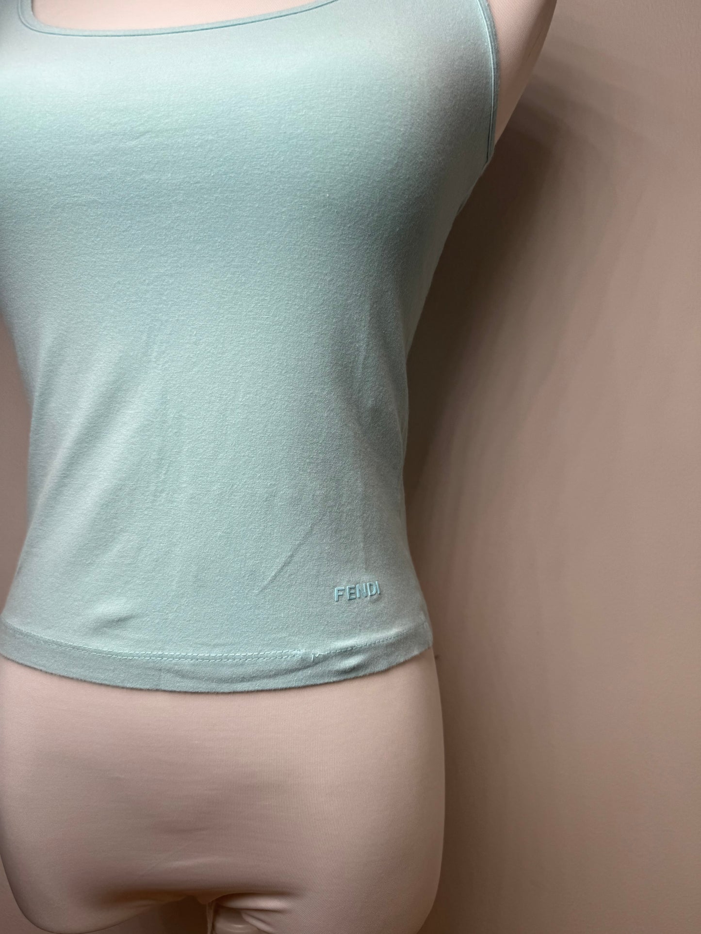 Vintage Fendi Top Baby Blue XS